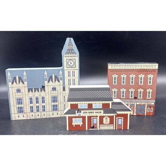 VTG The Cats Meow Series City News, Amish Country, London Series Set Of 3 - Picture 1 of 11